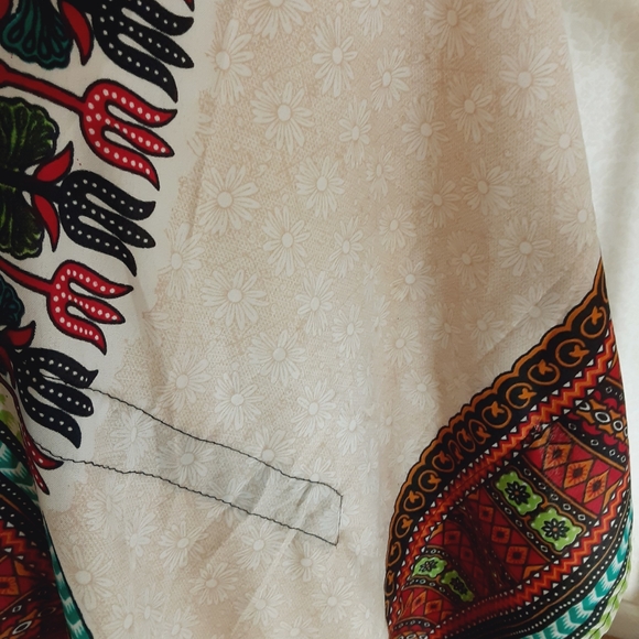 "Made in India" Colorful Floral Cover-up - Picture 3 of 9